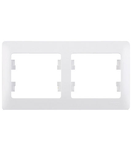 Рамка 2-м Glossa бел. горизонт. Sche GSL000102