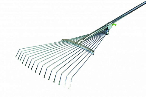 Грабли веерные проволочные регулируемые с мет. ручкой 120см "FEONA" 004-0008