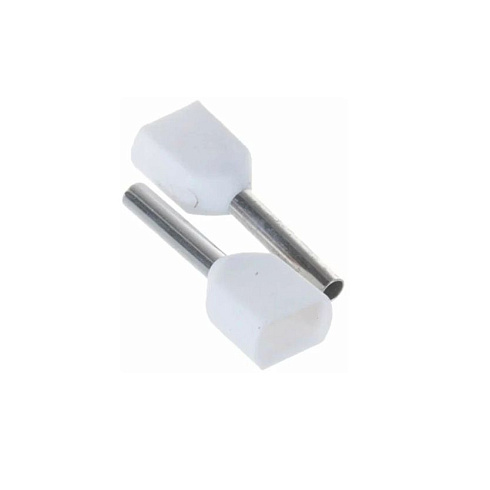 Наконечник-гильза НШВИ 0,75-10 бел. (уп100шт) IEK UТЕ10-D2-1-100