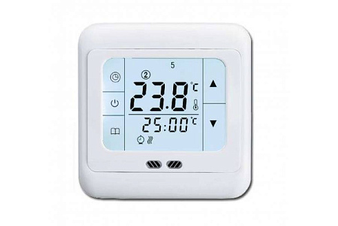Термостат прогр.ЕТТ-1 для тепл полов.датчик пола,датчик возд.3,6кВт 16А бел. EKF ett-1