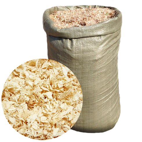 Стружка древесная в мешках