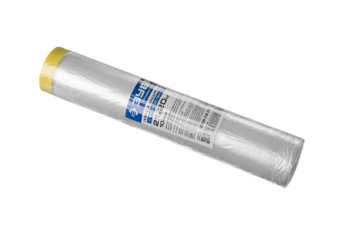 Пленка защитная с клеящей лентой HDPE 10мкм 2,7х20м "Зубр Профессионал" (12250-270-20)