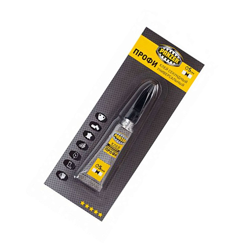 Клей секундный "Профи" универсал. 3гр (12) "Panzer" (246390)