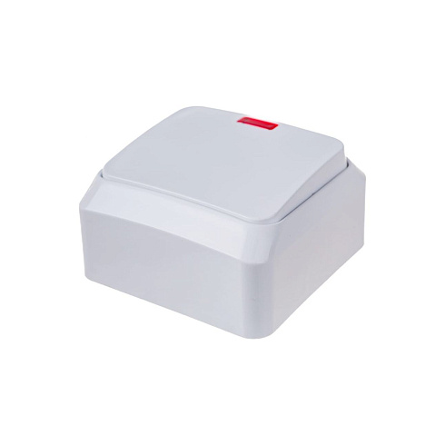 Выкл.1-кл.ОП Этюд 10А с инд.бел.SchE BA10-005b