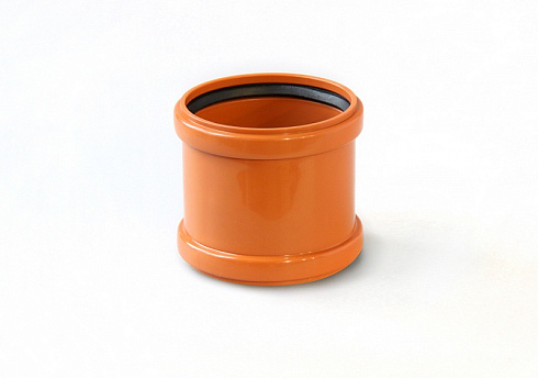 Муфта канализ. РЫЖАЯ (наружная)  ПП 110 