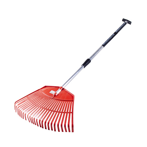 Грабли веерные большие 26 зубьев в сборе 580х340мм с телескоп.ручкой 1,61м