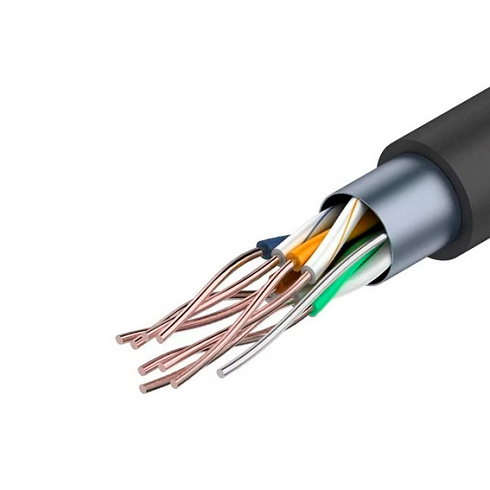 Кабель FTР 4х2х24 AWG кат. 5е медь наружной прокл.без троса (для наружн) Rexant 01-0146 