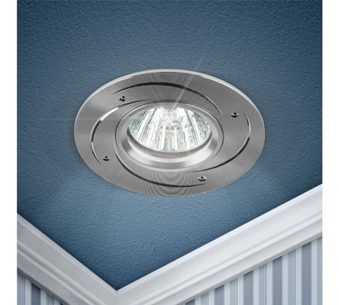 Светильник KL43 SL/1 литой алюм/серебро MR16 50Вт ЭРА Б0049562