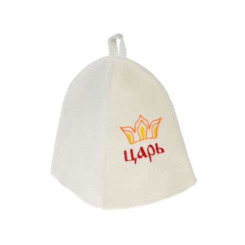 Набор банный из 5 предметов белый с вышивкой (2822383)