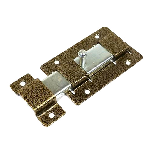 Задвижка дверная ЗД-02 пол.бронза м070800