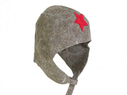 Шапка для бани "Танкист" войлок Hot Pot 