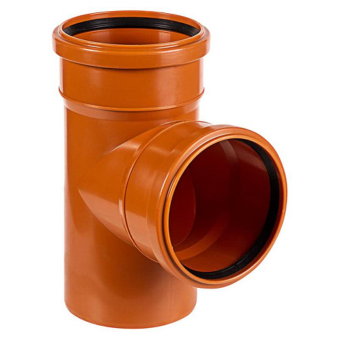 Тройник (наружний) РЫЖИЙ ПП 110/110 х 90° 