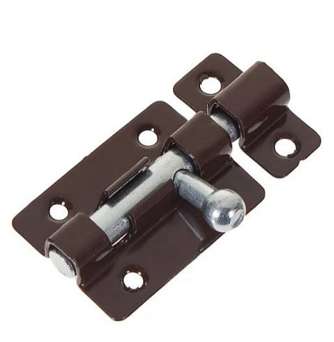 Задвижка накладная 3Т-4 (шпингалет) коричневый (40мм)