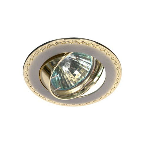 Светильник KL23A SN/G литой поворот."контур с рисунком" сатин никель/зол ЭРА С0043715