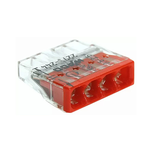 Клемма 2273-244 4-провода с пастой КВТ (87649)