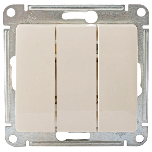 Мех.выключ. 3-кл. СП Glossa cx.3 10АХ беж. Sche GSL000231