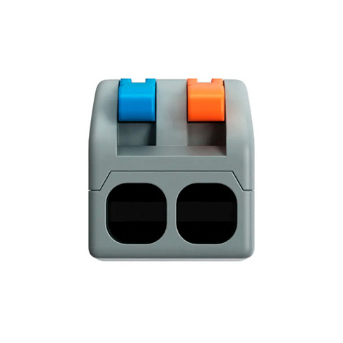 Клеммник WAGO 2-х сторон. 2*(0,08-4,0) РСТ-222 (защёлка)