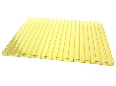 Поликарбонат  6мм желтый 2,1х6м
