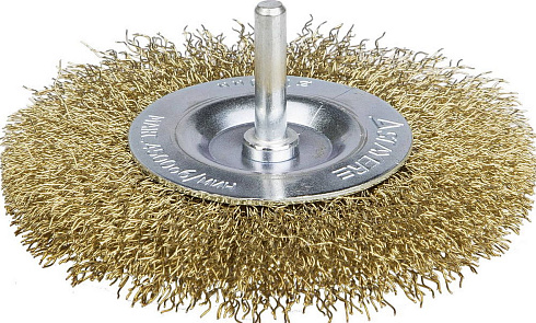 Щетка дисковая для дрели, витая стальная проволока 0,3мм, 75мм STAYER (35114-075_z01)