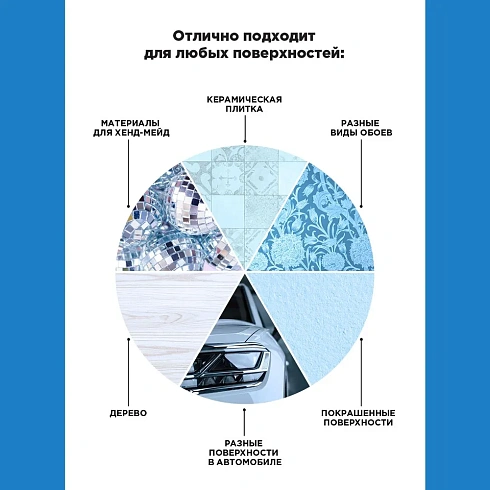 Лента клейкая двуст. для крепления зеркал 19мм х 2м черная (302-133) 