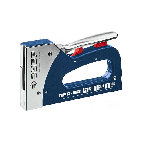 Степлер пистолет скобозабивной "Т-53" (6-16мм) "ПРОФИ", (тип53), 3 в 1