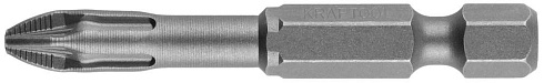 Биты торсион. кован., хром.сталь, тип хвост. Е1/4",PH2,50мм, 2шт KRAFTOOL "X-Drive" (26121-2-50-2)