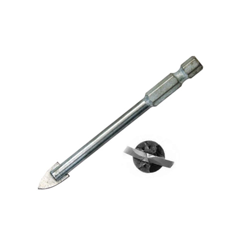 Сверло по стеклу и керамике ф.5мм 6гр 2 резца