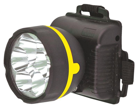 Фонарь налоб. 909LED5 (5LED 1 реж 3хR6 черн.) Ultraflash 11781