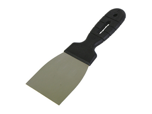 Шпатель  LUX нерж. 80мм пластик ручка