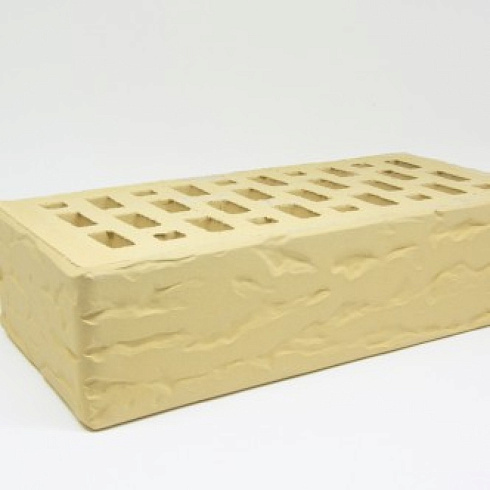 Кирпич лицевой бежевый лиц. ст. 20мм Рустик 1НФ