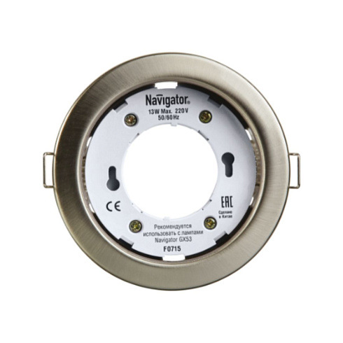 Светильник NGX-R1-004-GX53 IP20 сатин/хром Navigator71280