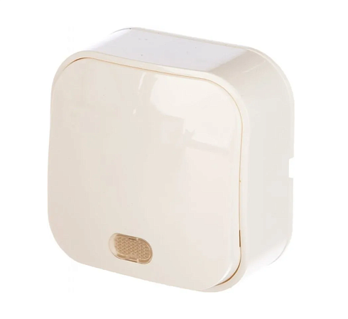 Выключатель 1-кл 1п ОП белый с подсветкой 10А IP20 IONICH 1412