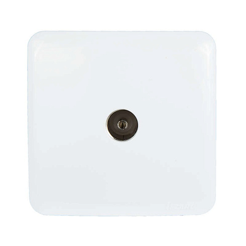 Розетка 1-м TV ОП VIOLA оконечная бел. Lezard 751-0200-130