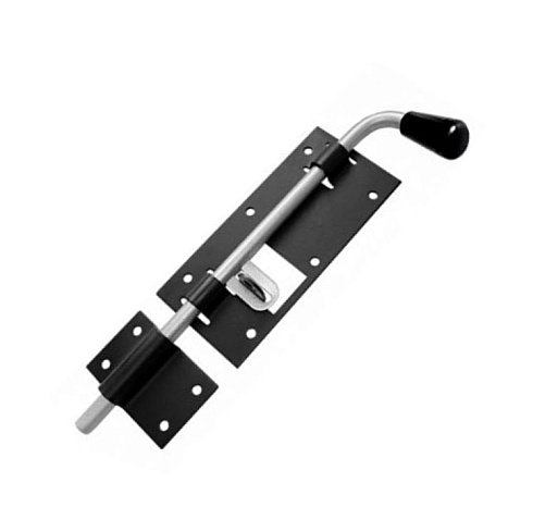 Засов гаражный 400мм черный Домарт (с пружиной) (29365)