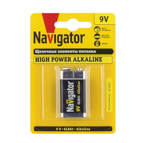 Эл-т пит. 6LR61 NBT-NE-6LR61-BP1 алкалин. Navigator 94756