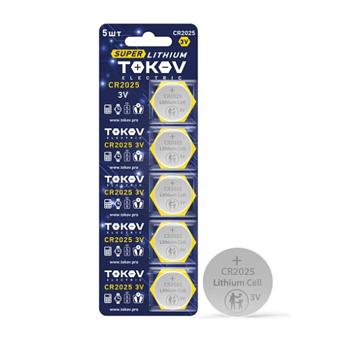 Эл-т пит. CR2025 TOKOV ELECTRIC